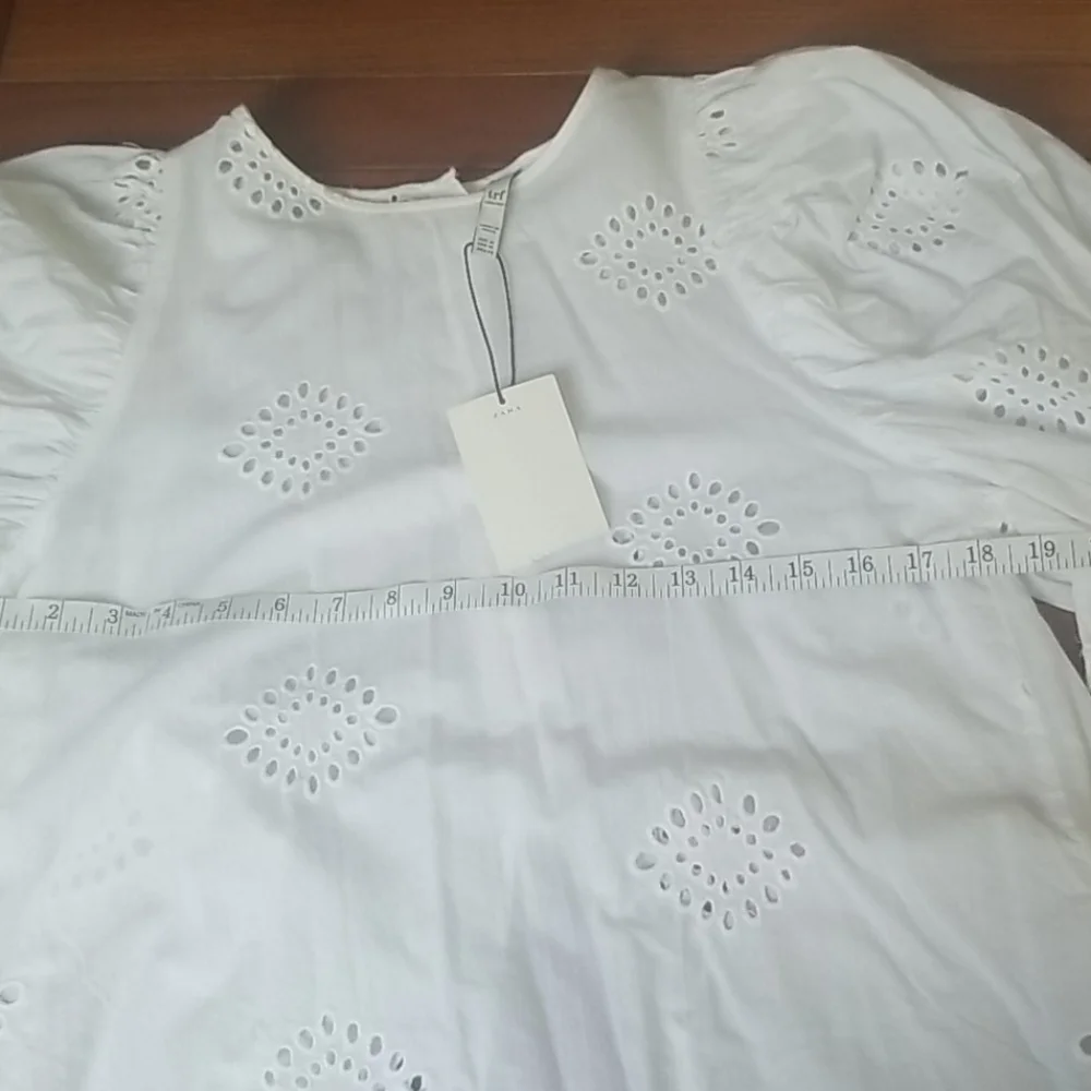 Zara Top with cut work embroidery